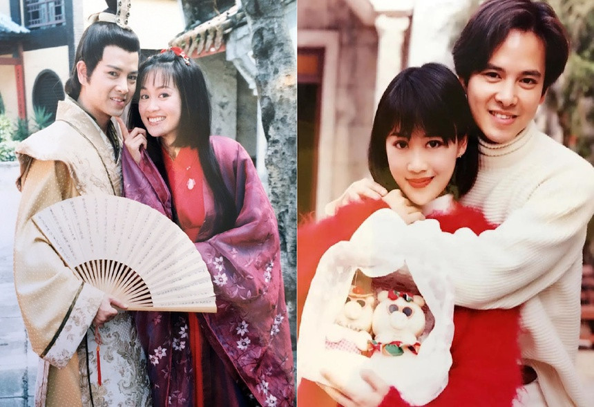  Lương Tiểu Băng - Trần Gia Huy: Thành công của vai diễn Chúc Anh Đài trong Lương Sơn Bá - Chúc Anh Đài (1999) là bệ phóng đưa tên tuổi Lương Tiểu Băng nổi tiếng khắp châu Á. Năm 2000, người đẹp họ Lương thông báo kết hôn với nam diễn viên Trần Gia Huy (đóng vai Mã Văn Tài trong phim). Họ yêu nhau 8 năm trước khi chính thức về chung nhà.