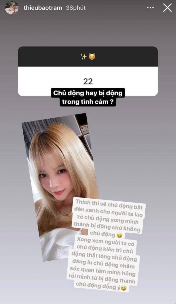 Thieu Bao Tram chia se ve chuyen tinh yeu sau lien hoan drama tinh ai