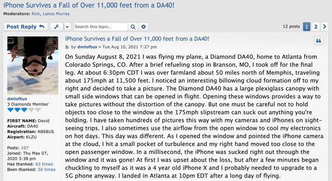 Kinh ngac: iPhone X khong mot vet xuoc sau khi roi tu do cao 3,5 km