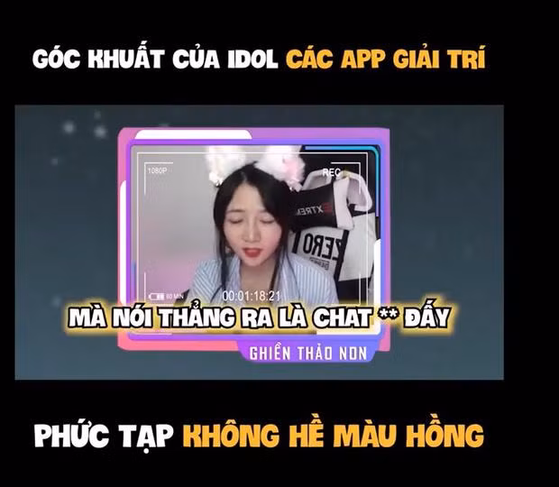 Streamer len tieng ve goc khuat gay soc cac ung dung livestream