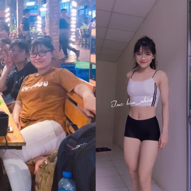Nguyễn Thị Kim Nhiệt đã từng bị dị nghị là "chửa hoang" khi ngoại hình lên đến 65kg. Rơi vào trạng thái căng thẳng, cô đã từng tìm đến giảm cân bằng thuốc nhưng không hiệu quả. Sau đó, cô quyết định tập gym để mong muốn có một thân hình thon gọn như bao cô gái khác. Khi vóc dáng đã đạt được như mong muốn, cô vẫn áp dụng chế độ ăn uống khoa học và tập luyện thường xuyên để tăng cường sức khỏe.