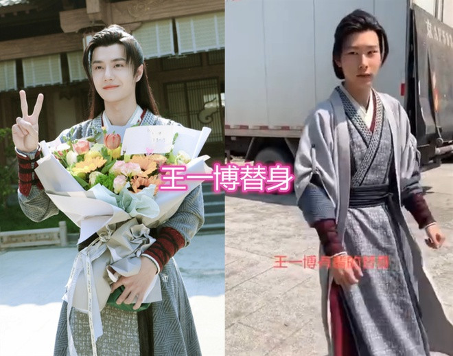 br/> Vương Nhất Bác và diễn viên đóng thế anh ở phim Hữu Phỉ. Hiện tại, do việc lạm dụng diễn viên đóng thế, các nghệ sĩ Hoa ngữ bị đánh giá ngày càng thiếu chuyên nghiệp. Ngược lại, một số diễn viên sẵn lòng đóng cảnh khó, nhưng đoàn phim vì tiết kiệm kinh phí, chia 3-4 tổ quay một lúc, nên nhiều trường hợp vẫn dùng người đóng thế cảnh quay ở xa.