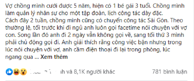 Biết chuyến công tác của chồng có điều mờ ám, vợ vẫn vui vẻ Biet chuyen cong tac cua chong co dieu mo am, vo van vui ve