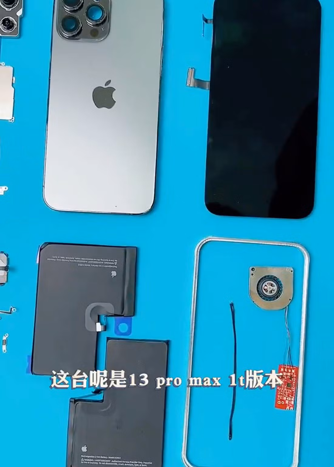 Kỹ sư Yang Changshun sống tại Trung Quốc đã chia sẻ video ghi lại quá trình "độ" iPhone 13 Pro Max với viên pin thứ 2, quạt tản nhiệt, cổng USB-C, loa to hơn và giắc tai nghe 3,5 mm.