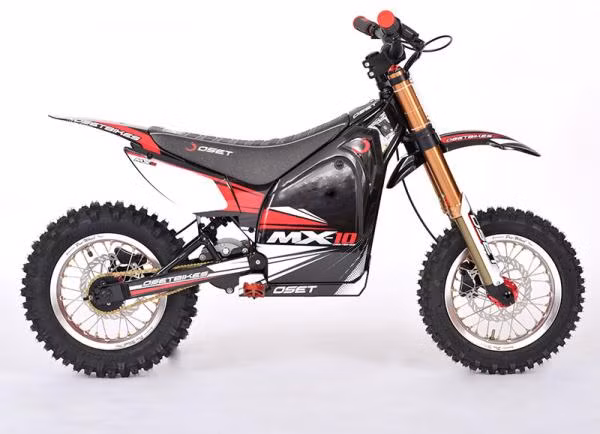 Oset MX-10 sử dụng các thiết bị lớn hơn xe máy thông thường giúp hỗ trợ tối đa chức năng off-road.