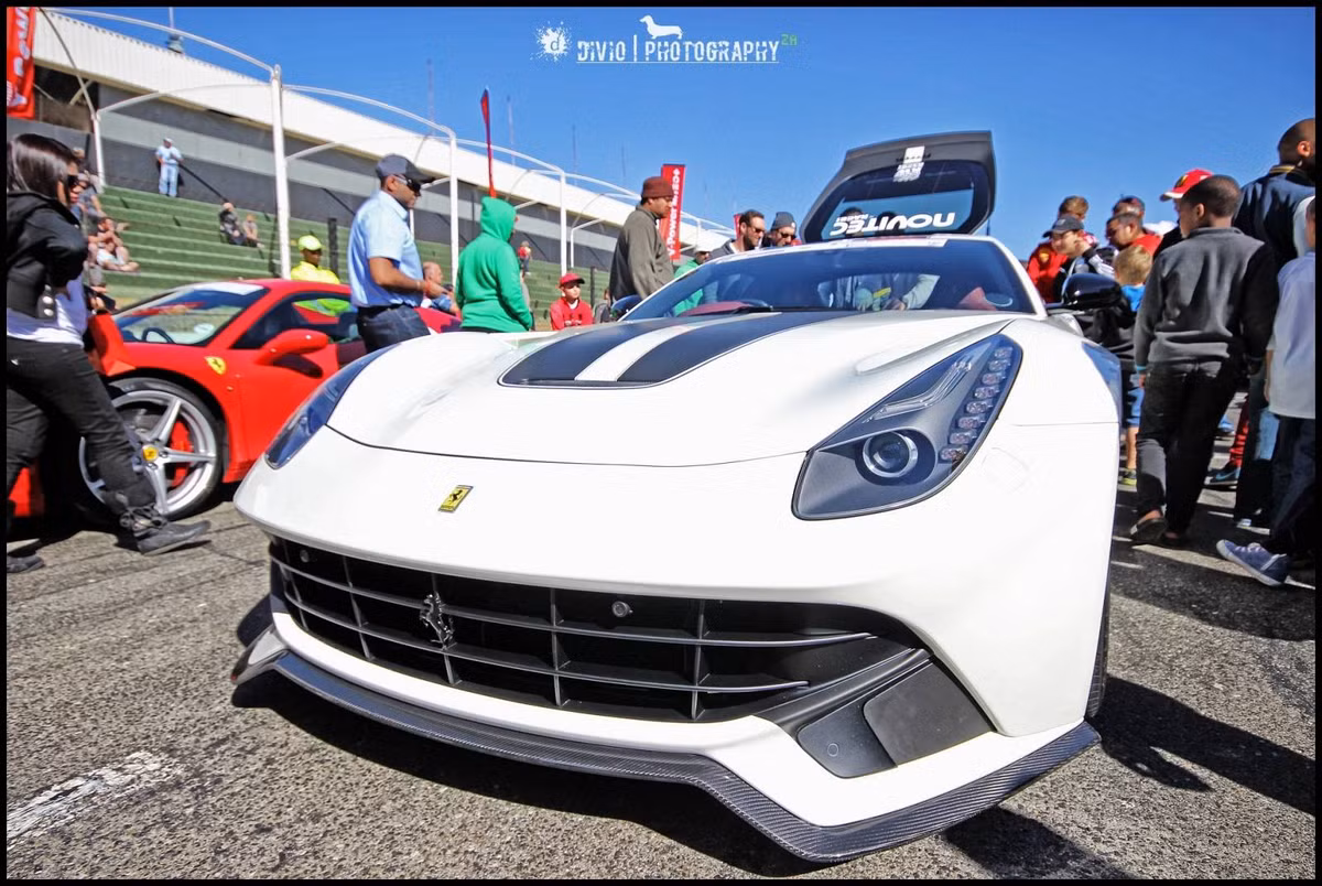 Một trong những mẫu Ferrari thu hút sự chú ý của người tham gia.