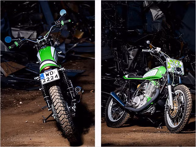 Phần biển số của xe được Sławomir làm lại hoàn toàn thủ công.