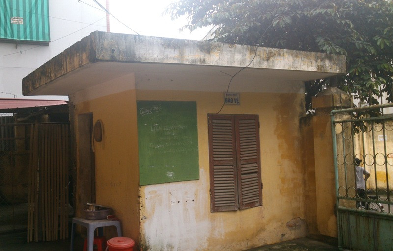 Phòng bảo vệ - nơi phát hiện ông Quyết treo cổ tự vẫn.