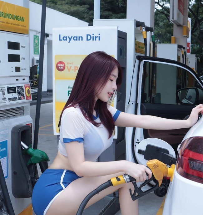 Người đẹp chọn diện set đồ thể thao với áo croptop cùng gym short tôn hình thể thon gọn.