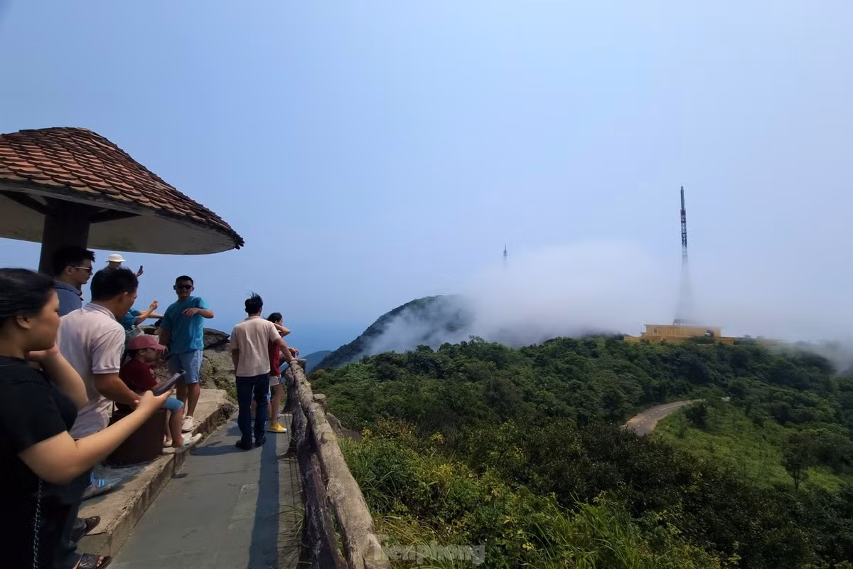 Du khach keo nhau len dinh Ban Co ngam Da Nang-Hinh-11