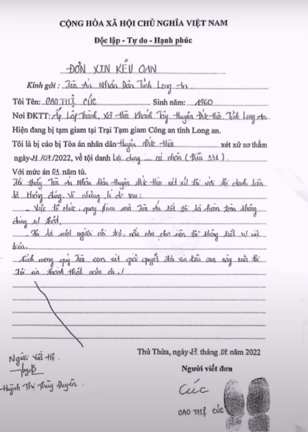 Ly do khien 6 bi cao vu an 