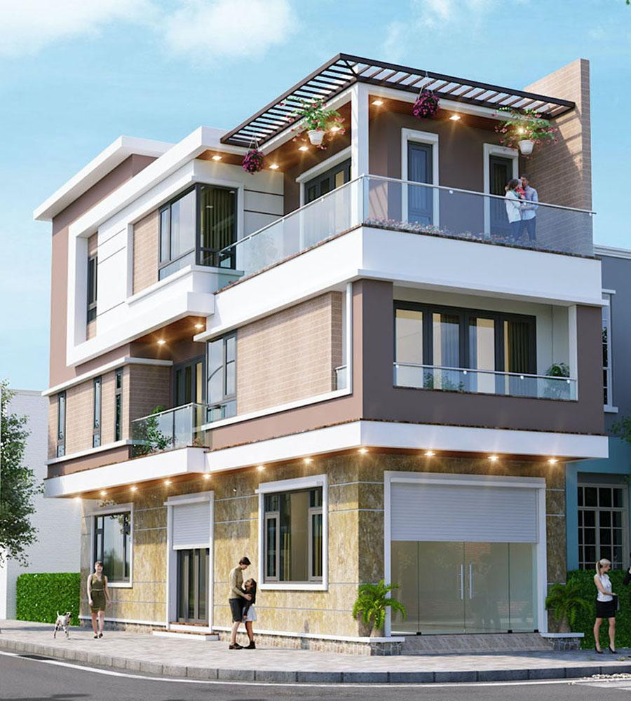 7 mẫu nhà phố 2 mặt tiền đẹp, hiện đại và sang trọng nhất - Hình 2 7 mau nha pho 2 mat tien dep, hien dai va sang trong nhat-Hinh-2