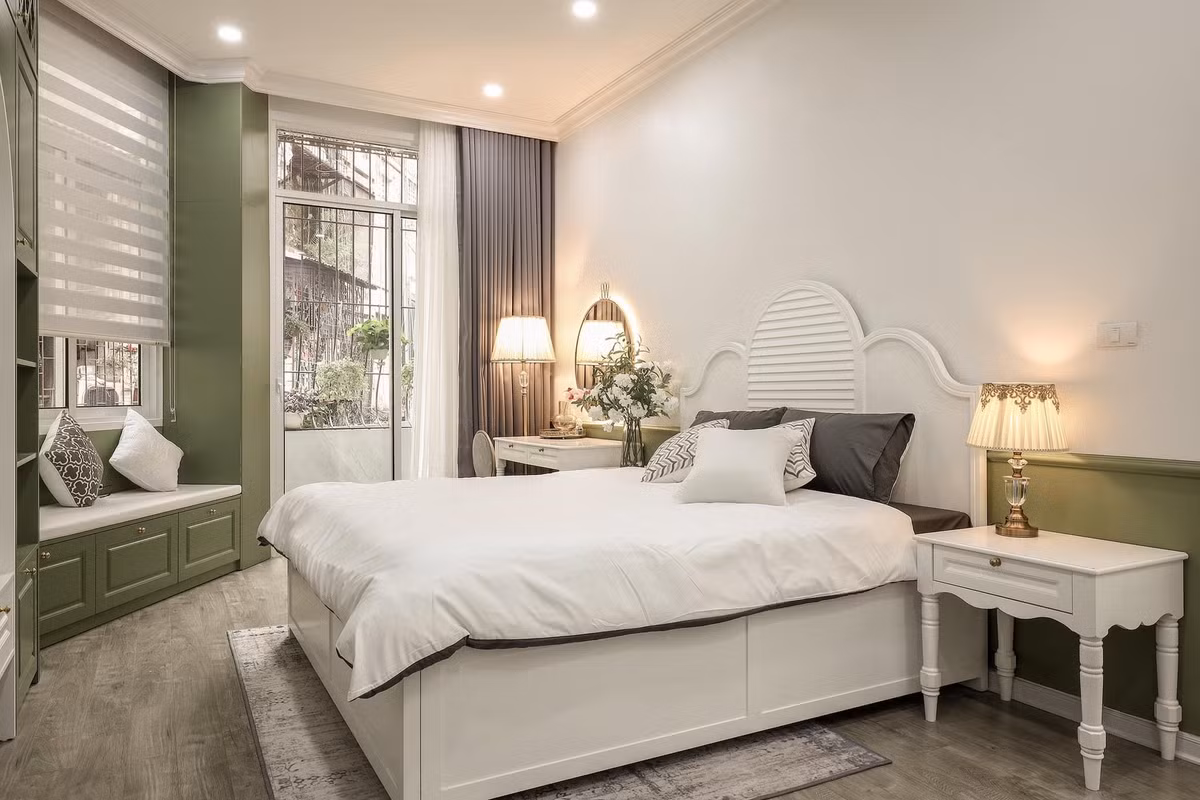 Cai tao nha pho chat mau xanh com theo phong cach co dien-Hinh-7