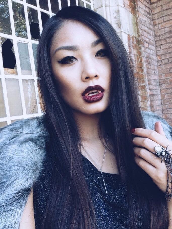 "Ma cà rồng" Thảo Nhi Lê ở Halloween nhiều năm trước.