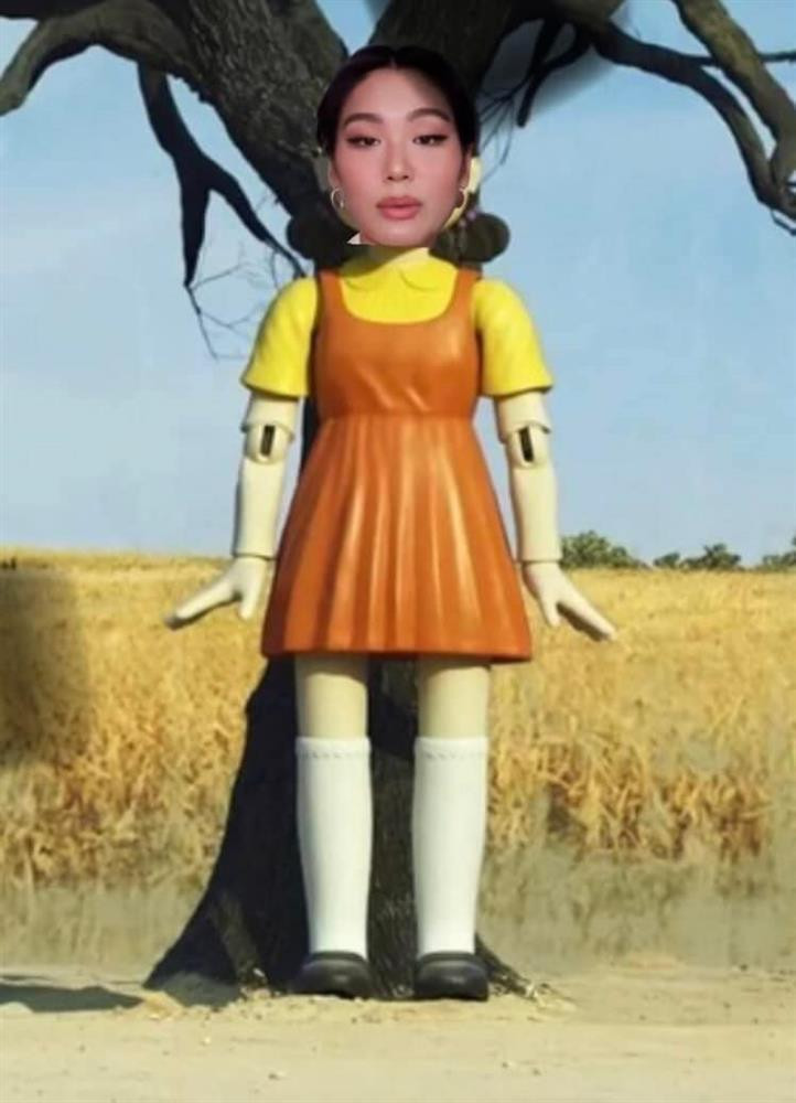 "Cúp bế" Thảo Nhi Lê phiên bản "Squid Game".