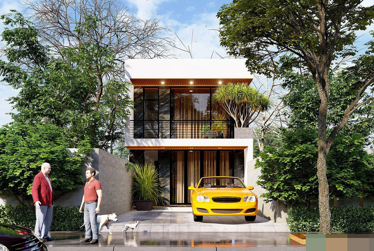 Khong gian song sang, xin va dang cap trong nha pho 2 tang-Hinh-3