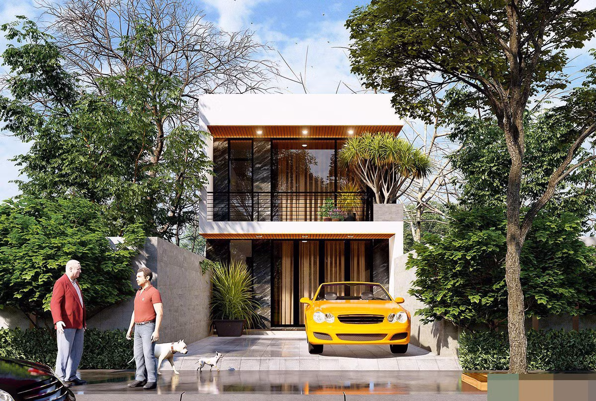 Khong gian song sang, xin va dang cap trong nha pho 2 tang-Hinh-3