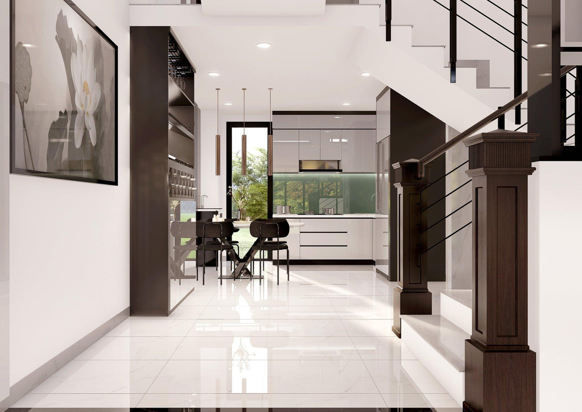 Khong gian song sang, xin va dang cap trong nha pho 2 tang-Hinh-4