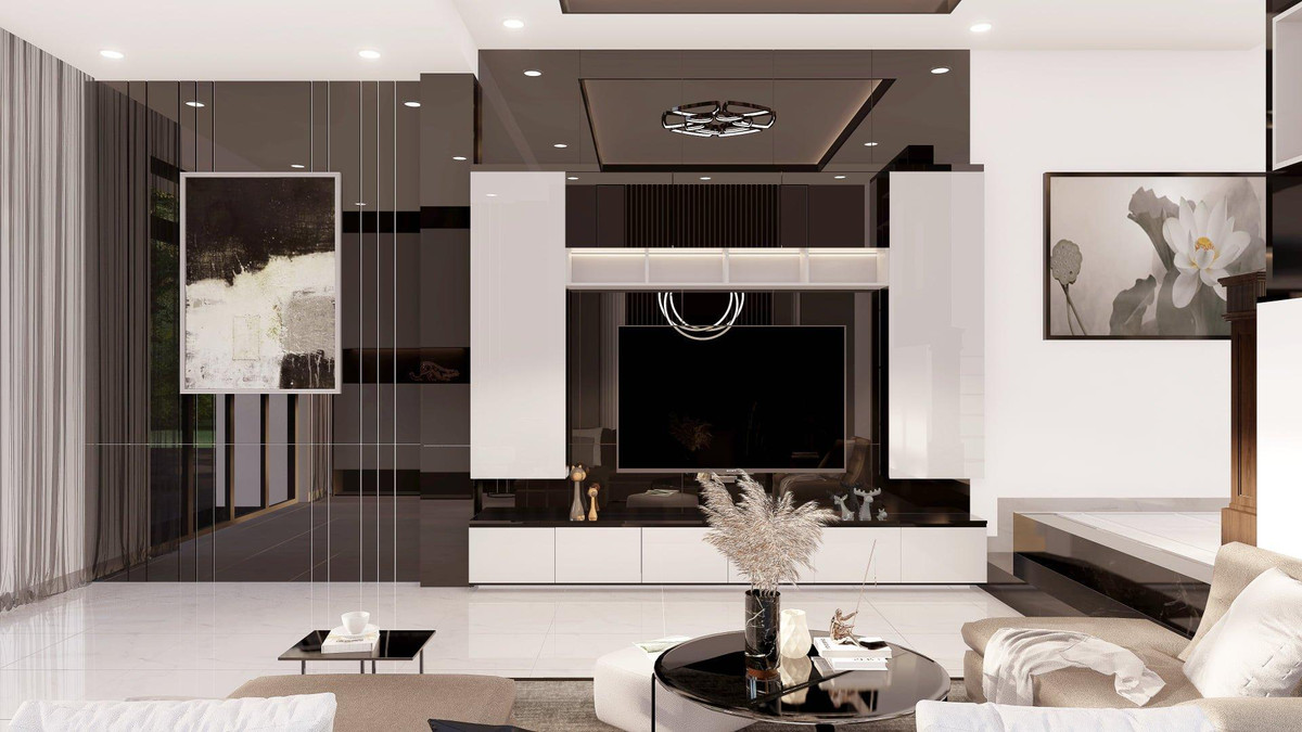 Khong gian song sang, xin va dang cap trong nha pho 2 tang-Hinh-5