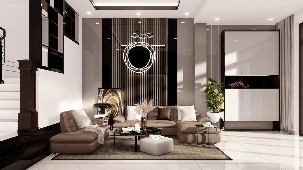 Khong gian song sang, xin va dang cap trong nha pho 2 tang-Hinh-13