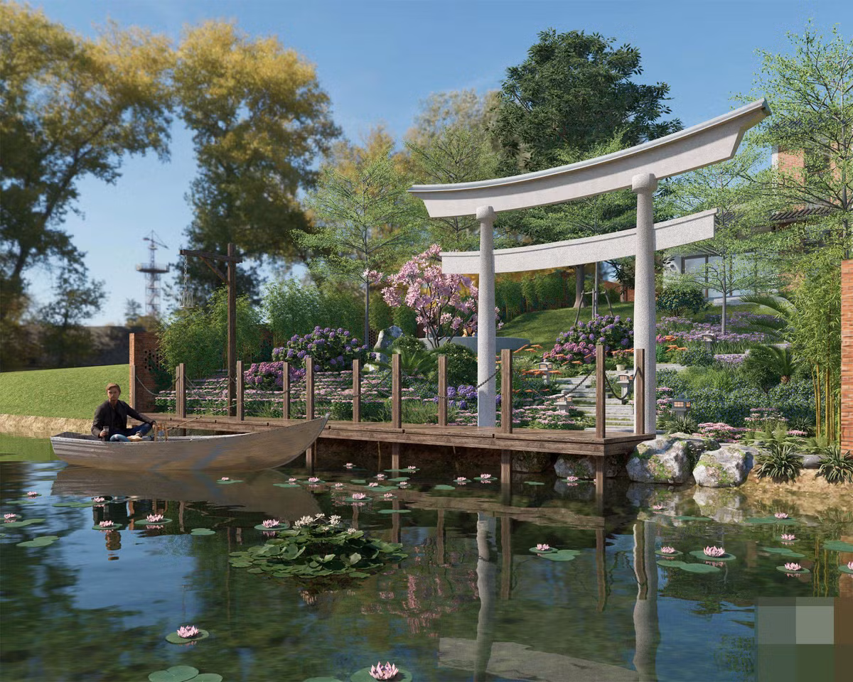 Villa ven ho dung mai ngoi moc mac, lay cam hung tu kien truc Nhat-Hinh-7