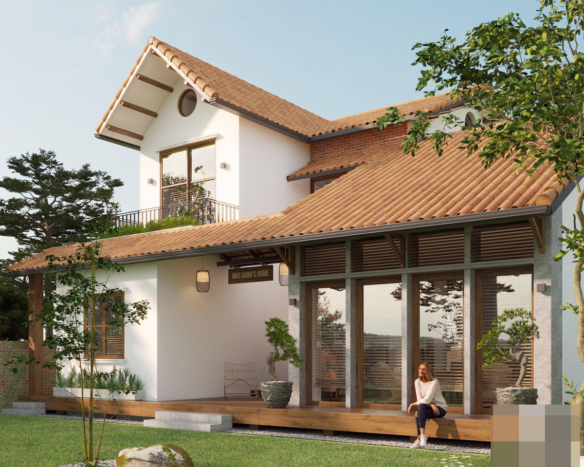 Villa ven ho dung mai ngoi moc mac, lay cam hung tu kien truc Nhat