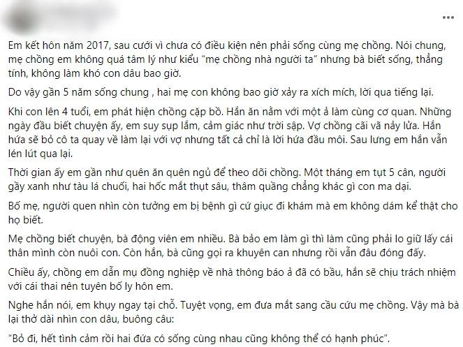 Me chong cu mat khong ve vieng, hom sau con dau nghe tin rung roi