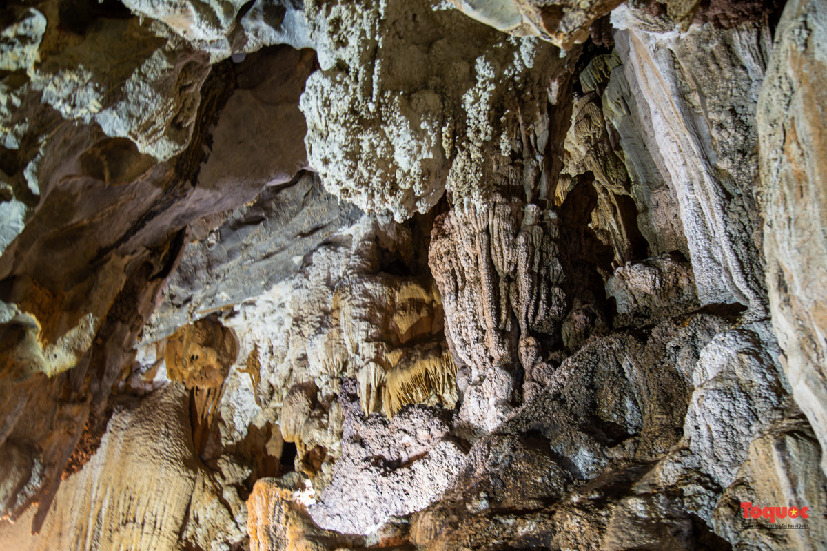 Sự chồng lấn tạo thạch nhũ trong các vách hang