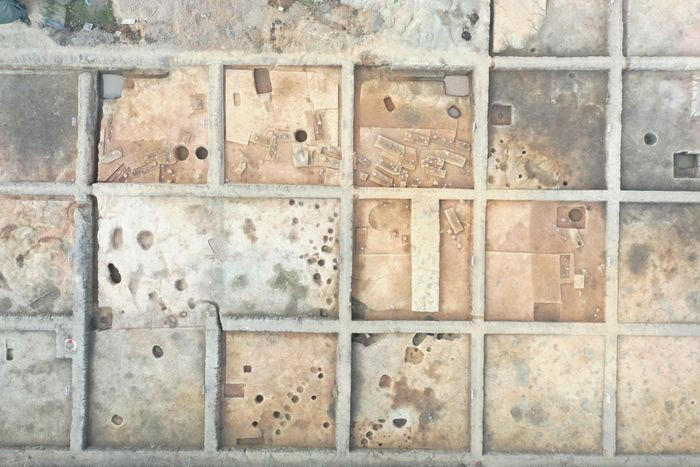 Kết quả khai quật đã bước đầu nhận diện khả năng người Đông Sơn cư trú trong các ngôi nhà dài kiểu những ngôi nhà dài của một số tộc người Trường Sơn - Tây Nguyên vẫn sử dụng cho đến gần đây. Ảnh: Nguyên Khánh / Báo Tiền Phong.