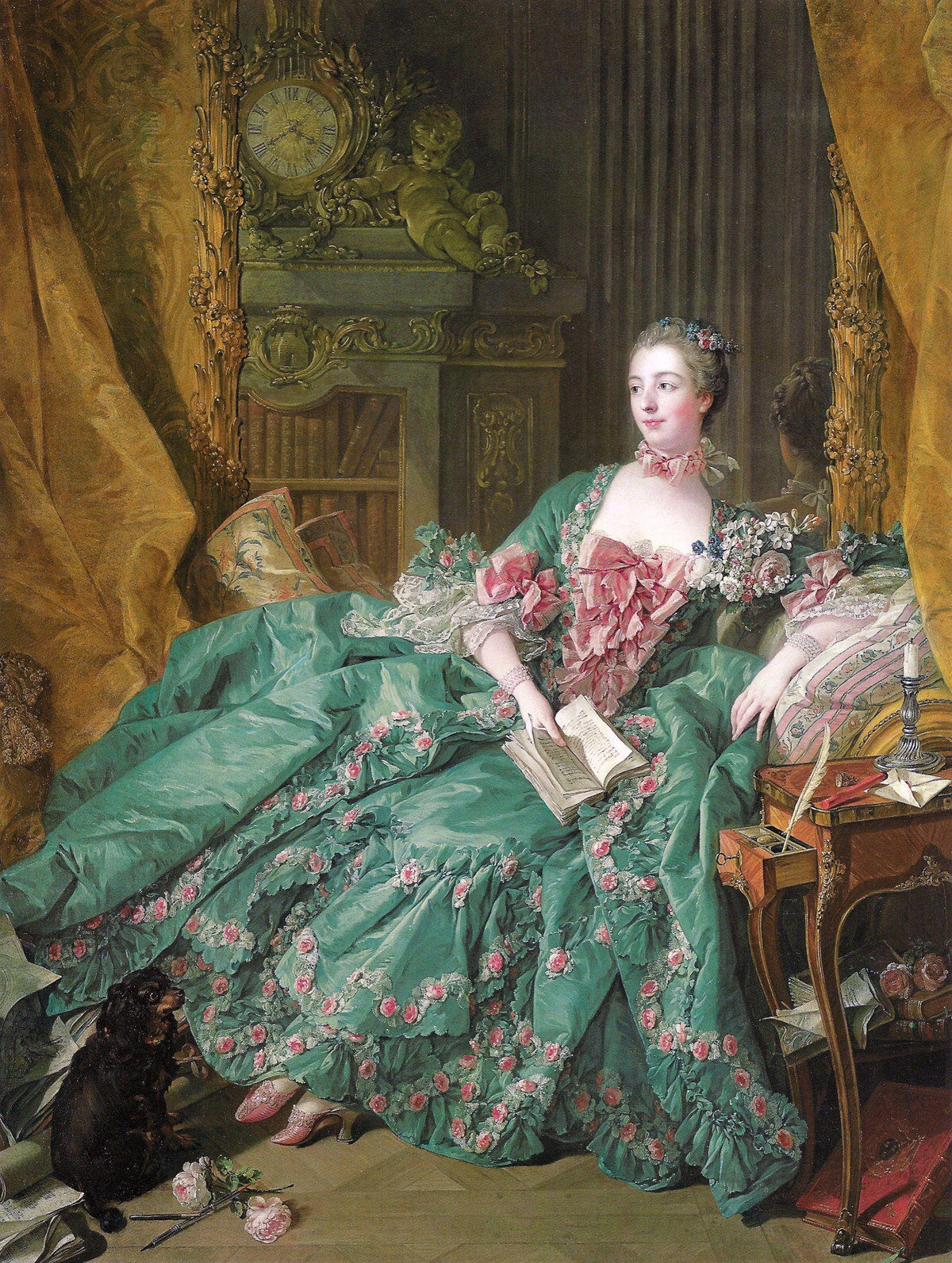  6. Madame de Pompadour (1721-1764) – Pháp. Jeanne Antoinette Poisson, nổi tiếng với tên gọi Madame de Pompadour, là người tình của vua Louis XV của Pháp. Bà không chỉ là một người đẹp mà còn có tài năng về nghệ thuật và chính trị. Ảnh: Pinterest.