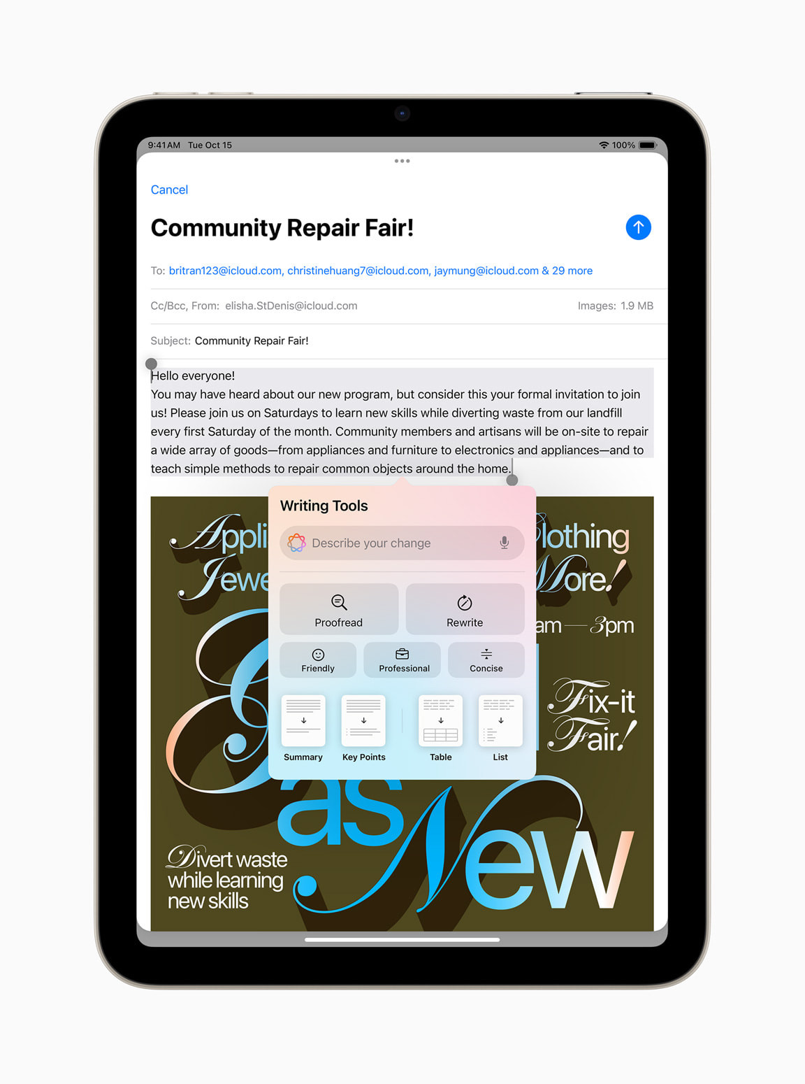 Khách hàng có thể đặt mua iPad mini ngay từ bây giờ, với các đơn hàng sẽ được giao bắt đầu từ ngày 23 tháng 10 (theo thị trường Hoa Kỳ). Ảnh: Apple.
