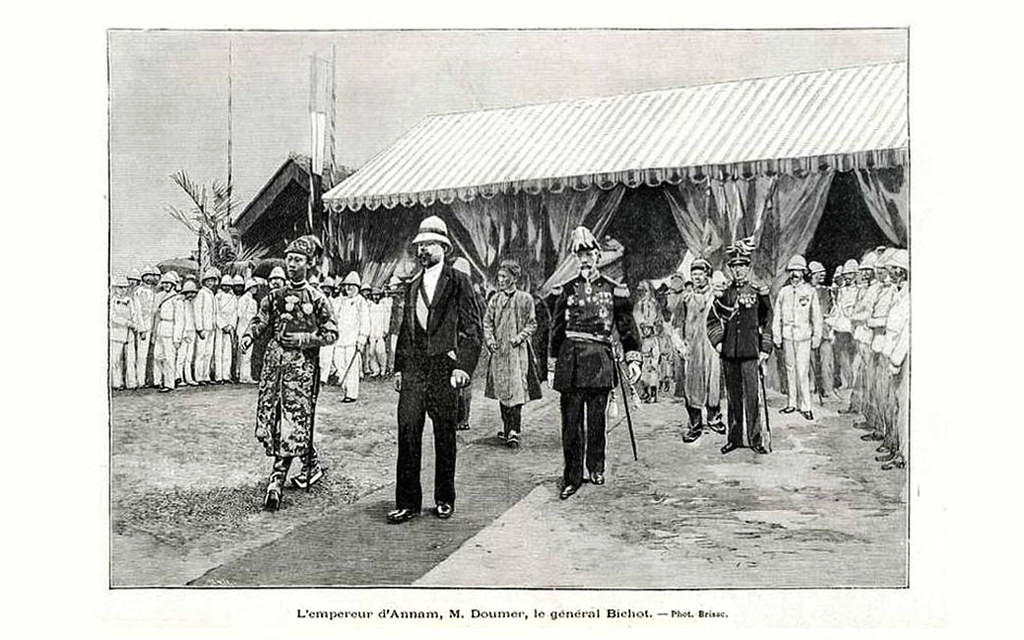 Vua Thành Thái trong chuyến thăm Sài Gòn năm 1897. Ảnh: Public Domain.