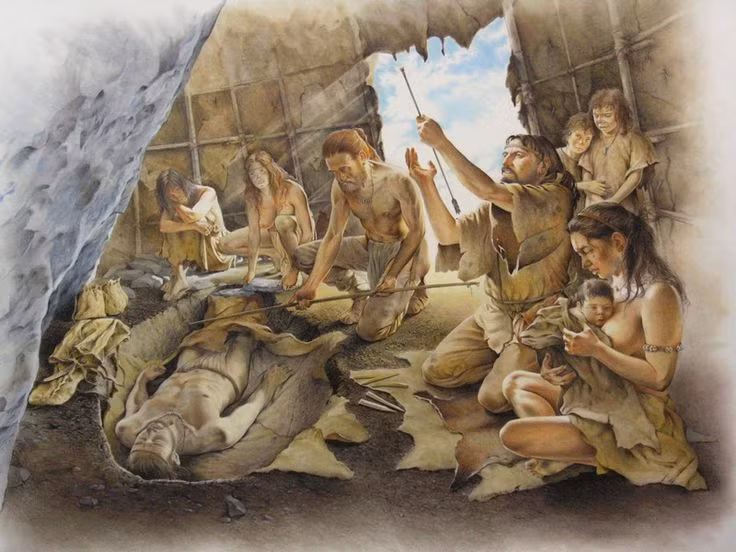  8. Văn hóa và tôn giáo. Người tiền sử có thể đã phát triển các tín ngưỡng tôn giáo và thực hành văn hóa để giải thích các hiện tượng tự nhiên. Các nghi lễ và phong tục tập quán có thể đã được hình thành từ rất sớm. Ảnh: Pinterest.