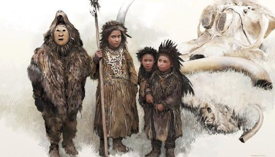  12. Sự sinh sản và nuôi dưỡng con cái. Người tiền sử đã hình thành các phương pháp nuôi dưỡng con cái dựa trên kinh nghiệm và sự hợp tác giữa các thành viên trong nhóm. Họ có thể đã có các phong tục riêng trong việc chăm sóc trẻ nhỏ. Ảnh: Pinterest.