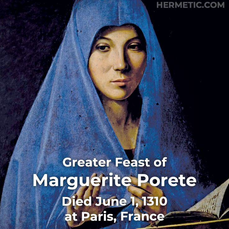  Marguerite Porete (?-1310). Marguerite Porete là một nhà thần học và nhà văn nữ, bị kết tội dị giáo vì những quan điểm thần bí trong cuốn sách của mình, trái ngược với Giáo hội. Bà bị thiêu sống tại Paris. Ảnh: Pinterest.