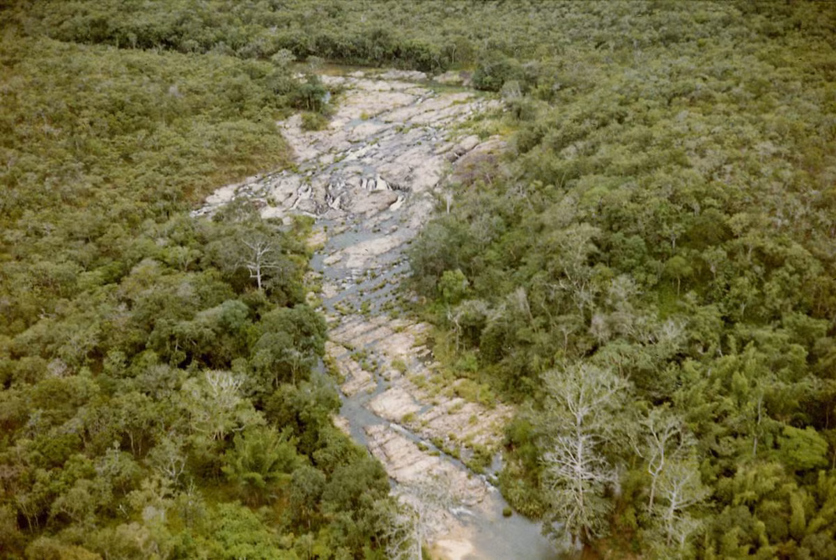 Thác Cam Ly nhìn từ máy bay, năm 1969. Ảnh: Tom Petersen.