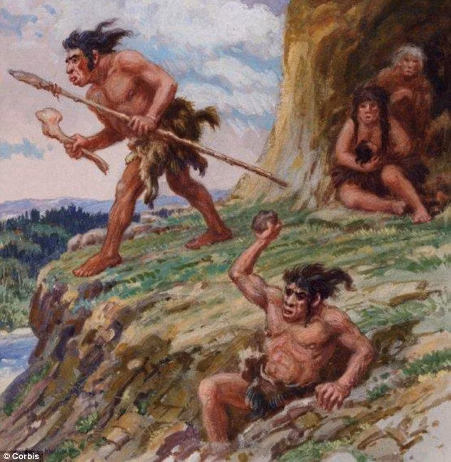  Chuyên gia săn bắn: Người Neanderthal là những thợ săn giỏi, chuyên săn bắt các loài động vật lớn như voi ma-mút, hươu và các loài động vật hoang dã khác. Họ cũng sử dụng công cụ làm từ đá và cành cây để hỗ trợ hoạt động săn bắn của mình. Ảnh: Pinterest.