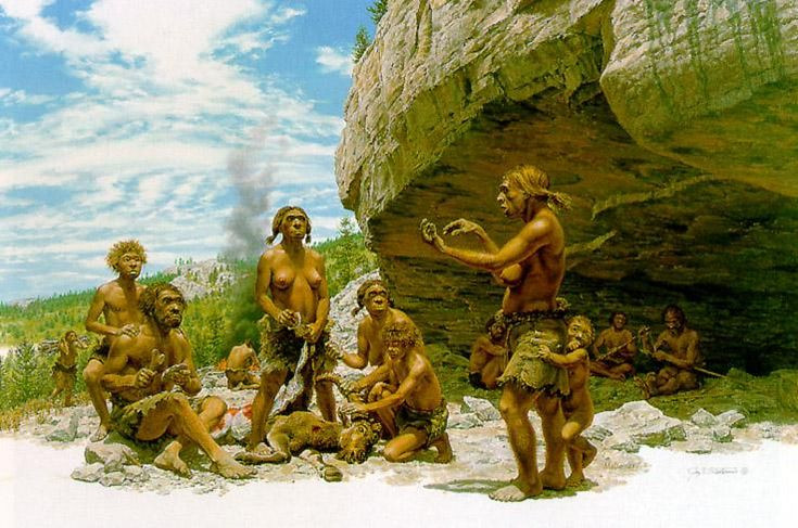 Biến mất bí ẩn: Người Neanderthal biến mất khoảng 40.000 năm trước. Nguyên nhân vẫn còn tranh cãi, nhưng có giả thuyết cho rằng họ có thể đã bị người hiện đại cạnh tranh, thay đổi khí hậu, hoặc do sự lai tạo giữa hai loài. Ảnh: Pinterest.