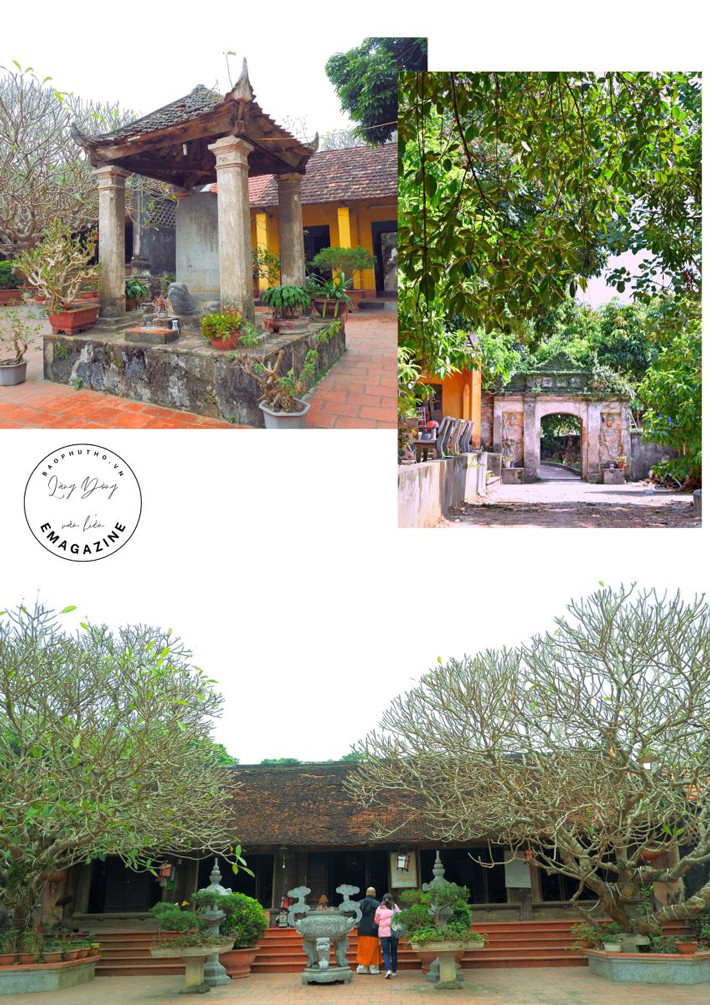 Quần thể chùa Phổ Quang được xây theo kiểu chữ Công, gồm các công trình kiến trúc cơ bản: Tam quan - gác chuông, tòa tam bảo, nhà văn chỉ, nhà bia, nhà Tổ... Ảnh: Cổng TTĐT Huyện Lâm Thao.