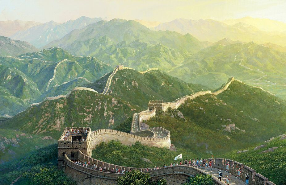  10. Sự đóng góp từ hàng triệu người lao động. Quá trình xây dựng Vạn Lý Trường Thành đã huy động hàng triệu người, bao gồm binh lính, nông dân, tù nhân và dân cư địa phương. Nhiều người trong số họ đã chết trong quá trình xây dựng, và một số được chôn cất ngay bên dưới công trình. Ảnh: Pinterest.