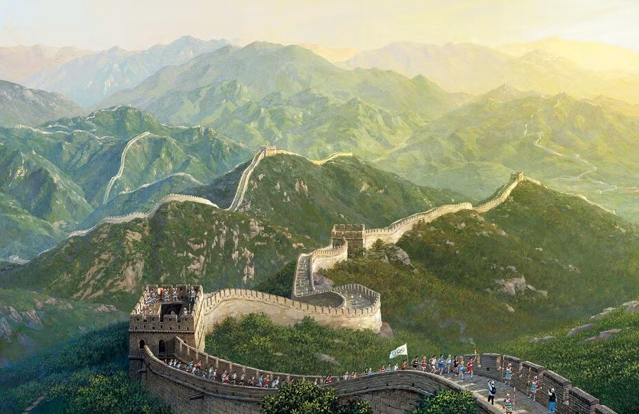  10. Sự đóng góp từ hàng triệu người lao động. Quá trình xây dựng Vạn Lý Trường Thành đã huy động hàng triệu người, bao gồm binh lính, nông dân, tù nhân và dân cư địa phương. Nhiều người trong số họ đã chết trong quá trình xây dựng, và một số được chôn cất ngay bên dưới công trình. Ảnh: Pinterest.