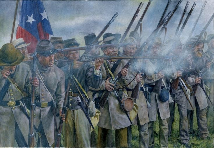  7. Trận Shiloh (1862) (Nội chiến Hoa Kỳ). Quốc gia: Liên bang miền Bắc vs. Liên minh miền Nam. Số thương vong: Khoảng 23.000 người. Ý nghĩa: Một trong những trận đánh đẫm máu nhất của Nội chiến Hoa Kỳ, mở đường cho quân đội miền Bắc tiến vào miền Nam. Ảnh: Pinterest.