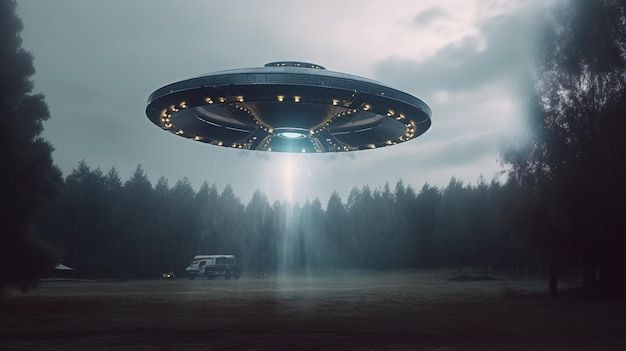  10. Các hiện tượng UFO chưa giải thích được. Có nhiều báo cáo về các vật thể bay không xác định (UFO), một số trong đó không thể giải thích bằng khoa học hiện tại. Các vật thể này có thể là bằng chứng về sự tồn tại của nền văn minh ngoài hành tinh có công nghệ vượt trội. Ảnh: Pinterest.