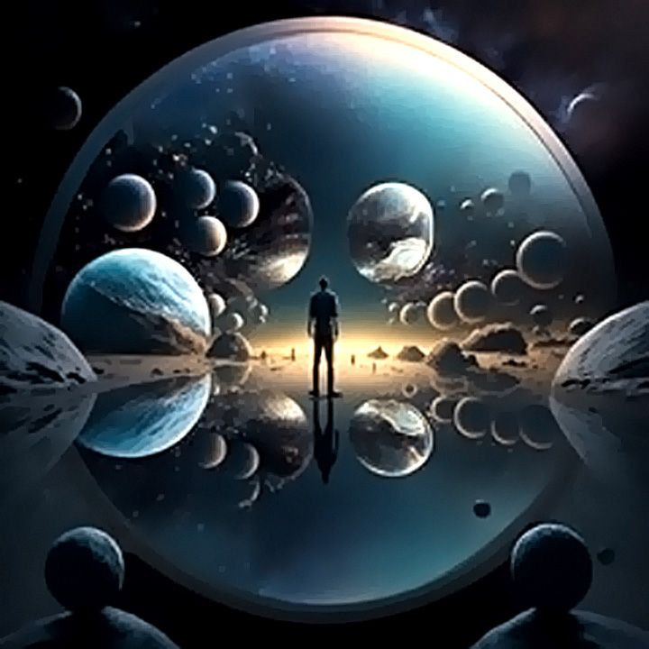  Đa vũ trụ toán học. Nhà vật lý Max Tegmark đề xuất rằng bản chất của vũ trụ là toán học. Theo giả thuyết này, mọi cấu trúc toán học khả dĩ có thể tương ứng với một vũ trụ vật lý nào đó. Ảnh: Pinterest.