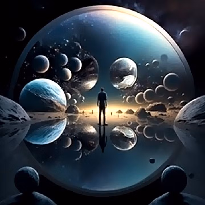  Đa vũ trụ toán học. Nhà vật lý Max Tegmark đề xuất rằng bản chất của vũ trụ là toán học. Theo giả thuyết này, mọi cấu trúc toán học khả dĩ có thể tương ứng với một vũ trụ vật lý nào đó. Ảnh: Pinterest.