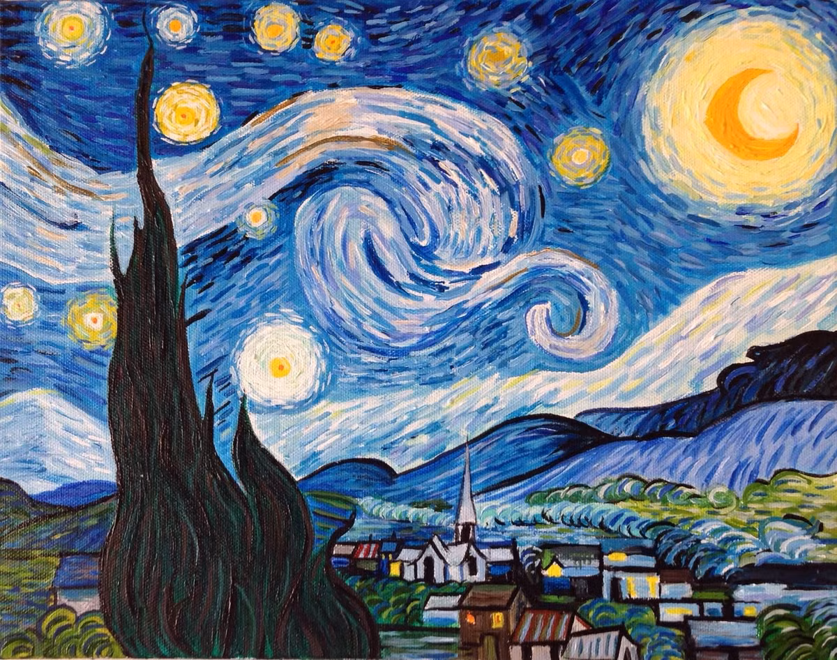  11. Vincent van Gogh (1853–1890). Van Gogh là một trong những họa sĩ tiêu biểu của trường phái Hậu Ấn Tượng. Tác phẩm nổi tiếng của ông như Đêm Đầy Sao (The Starry Night) và Hoa Hướng Dương là những ví dụ nổi bật về màu sắc táo bạo và nét vẽ biểu cảm. Ảnh: Pinterest.