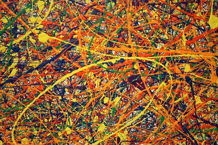  15. Jackson Pollock (1912–1956). Pollock là một trong những họa sĩ tiên phong của trường phái Trừu tợng Biểu hiện (Abstract Expressionism). Ông nổi tiếng với phương pháp vẽ "drip painting", trong đó ông tạo ra các bức tranh bằng cách nhỏ giọt và đổ sơn lên toan. Ảnh: Pinterest.