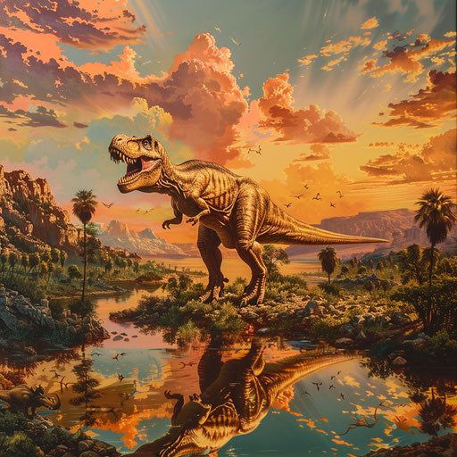  Sự suy thoái dần dần: Cuối cùng, một giả thuyết cho rằng khủng long đã suy thoái dần qua hàng triệu năm do những thay đổi từ từ về môi trường, khí hậu và hệ sinh thái, và sự kiện thiên thạch va chạm chỉ là cú đánh cuối cùng. Ảnh: Pinterest.