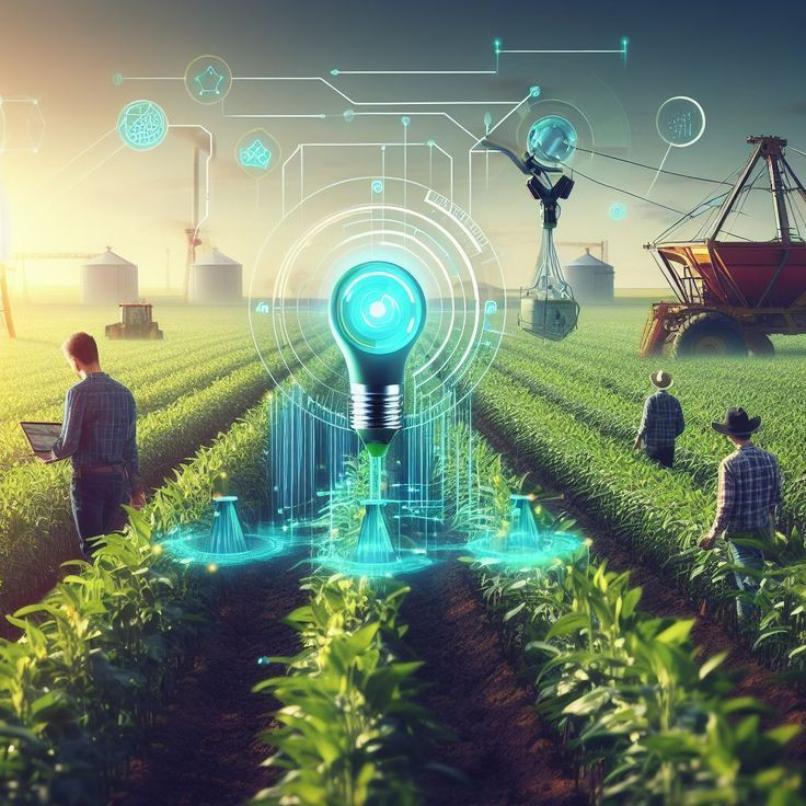  8. Nông nghiệp chính xác. AI có thể hỗ trợ nông dân trong việc theo dõi sức khỏe cây trồng, dự báo thời tiết và quản lý tài nguyên nông nghiệp một cách tối ưu, giúp tăng năng suất và giảm lãng phí. Ảnh: Pinterest.