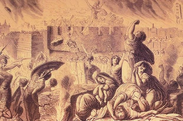 Như để trà thù cho những tổn thất phải chịu sau nhiều năm chiến tranh với Carthage, quân La Mã đã biến thành phố thành biển máu.